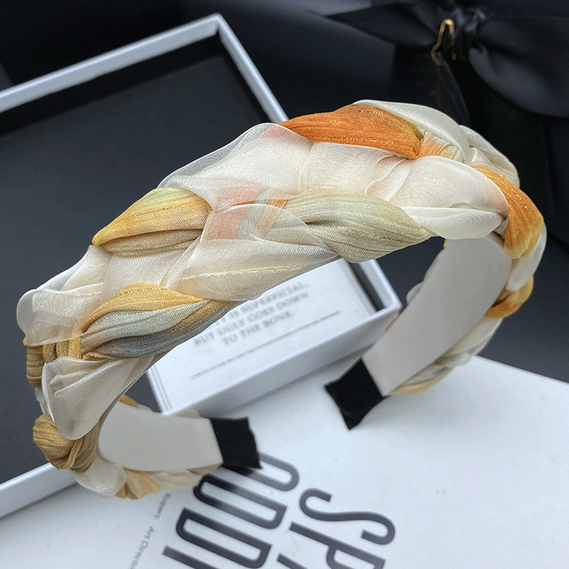 Headband Summer Knit - Modischer Haarreif mit hohem Schädelkamm für