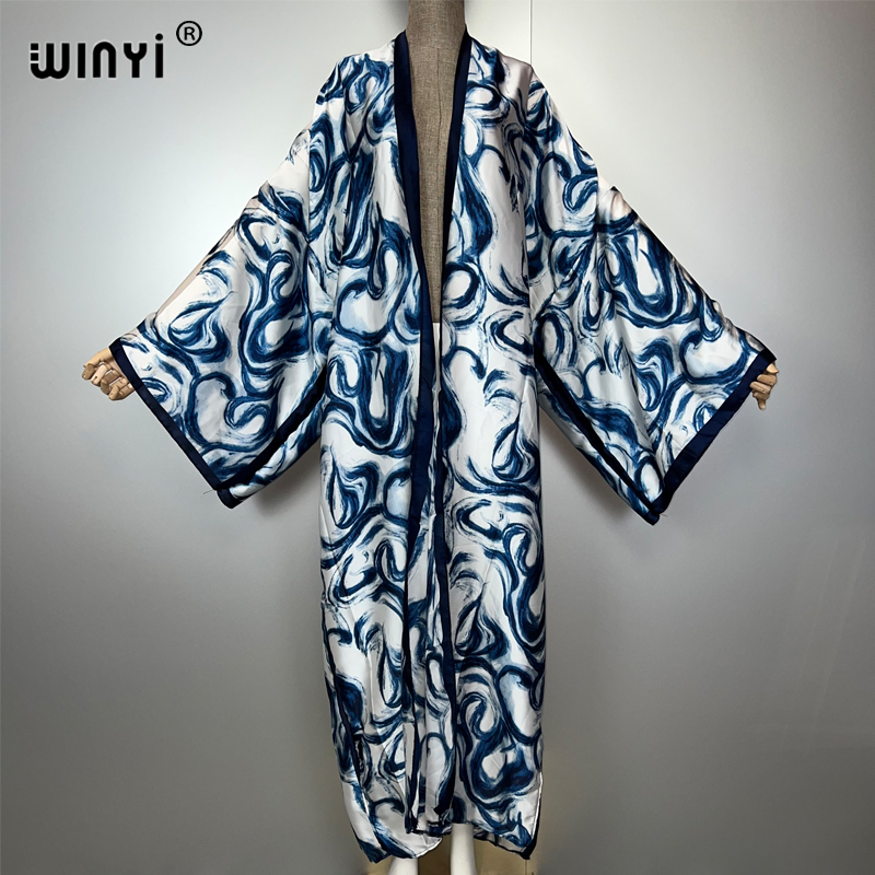 Cover Up Kaftan - WINYI Bohemian Cardigan Kleid Afrika Kaftan