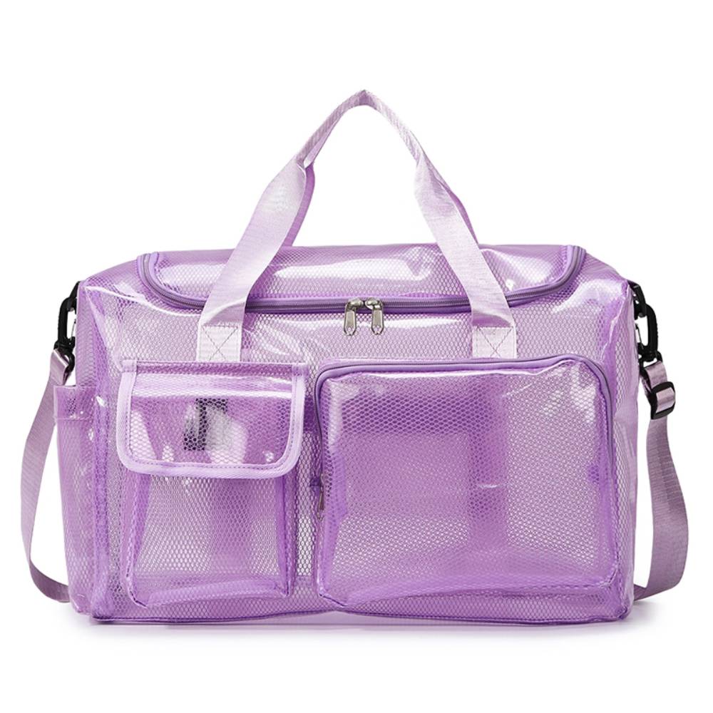 Tote Bag Beach - Transparente Reisetasche, Gepäcktasche, Fitness- und Sporttasche