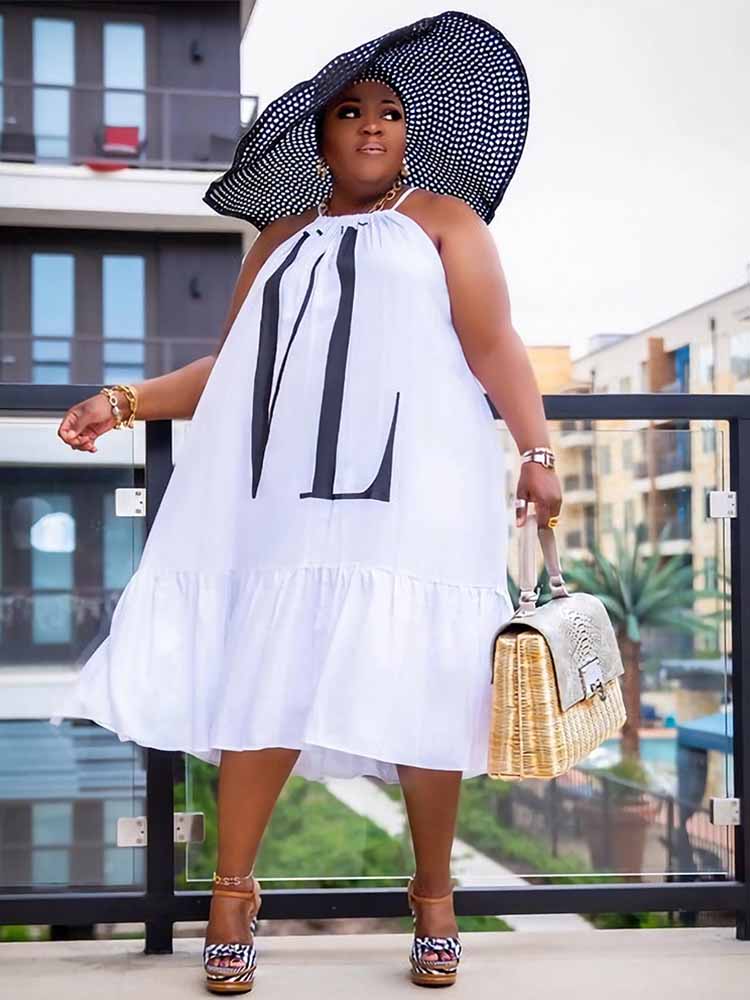 Maxi Dress Halter - Damen Freizeitkleid für den Sommer, Ärmellos,