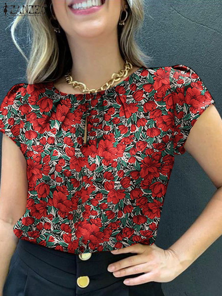 Romper Floral Print - Zanzea Bohemian Blumen druck Bluse Sommer