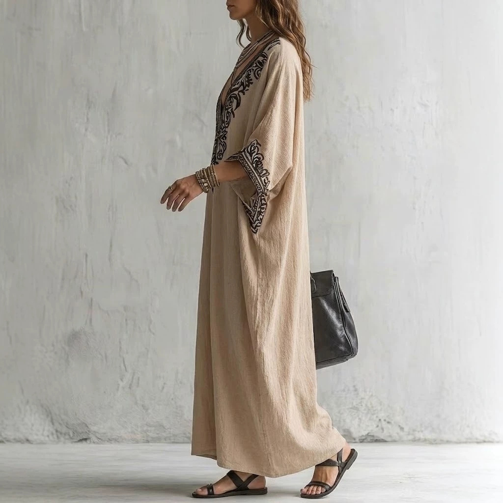 Damen Boho Besticktes Kaftan-M – Cover Up Kaftan Bewertung und Preis