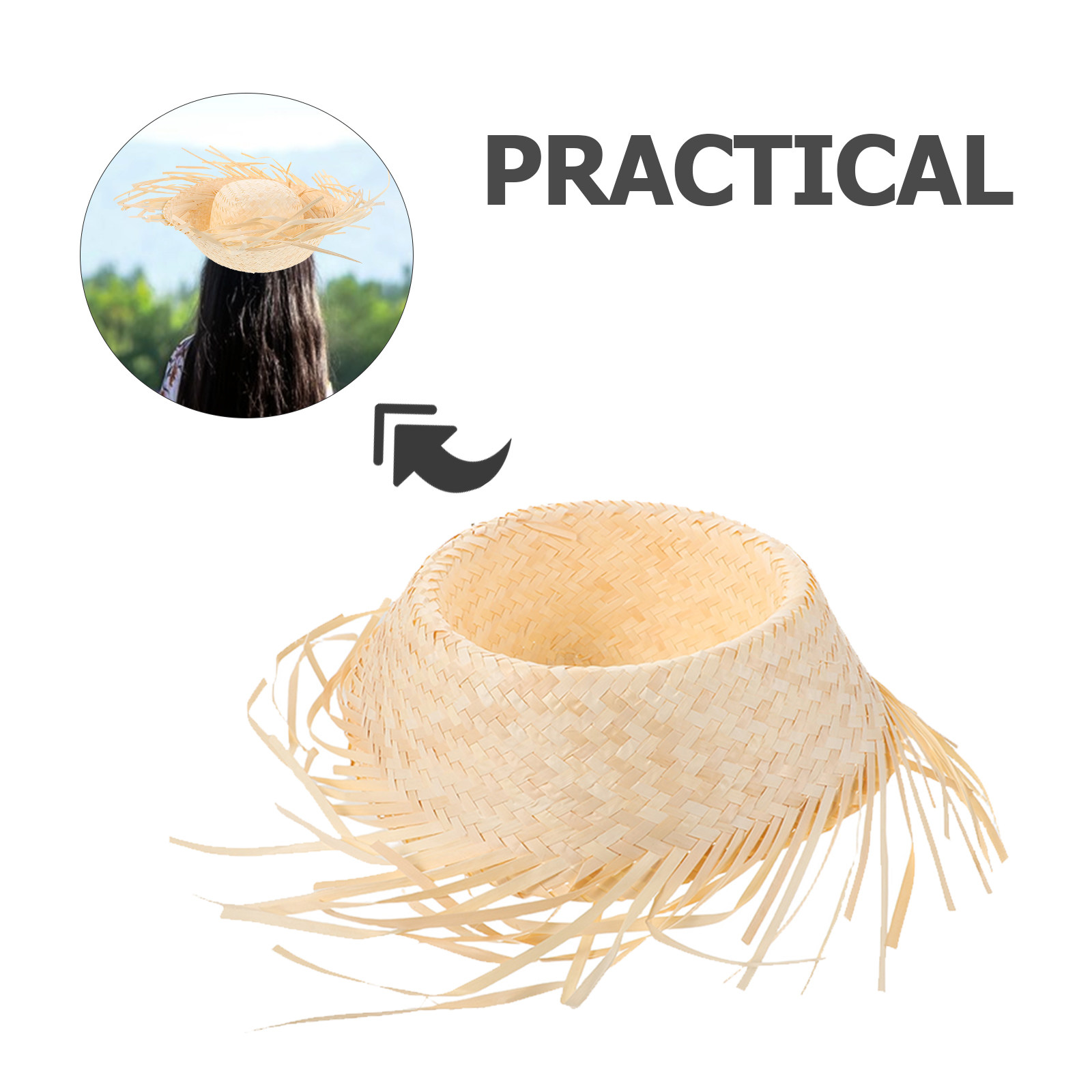 2 Stück Hawaiianische Strohhüt – Hat Floppy Wide Bewertung und Preis