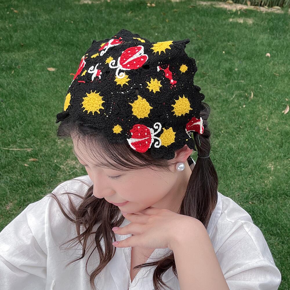Koreanische Süße Nette Handgem – Headband Summer Knit Bewertung und Preis