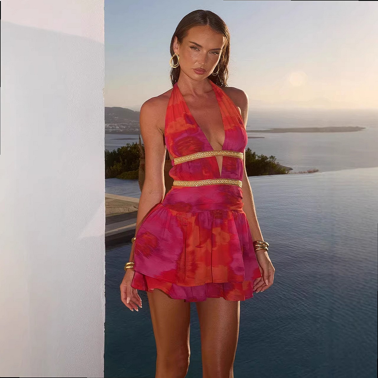 Sexy Rückenfreies Neckholder-K – Maxi Dress Halter Bewertung und Preis