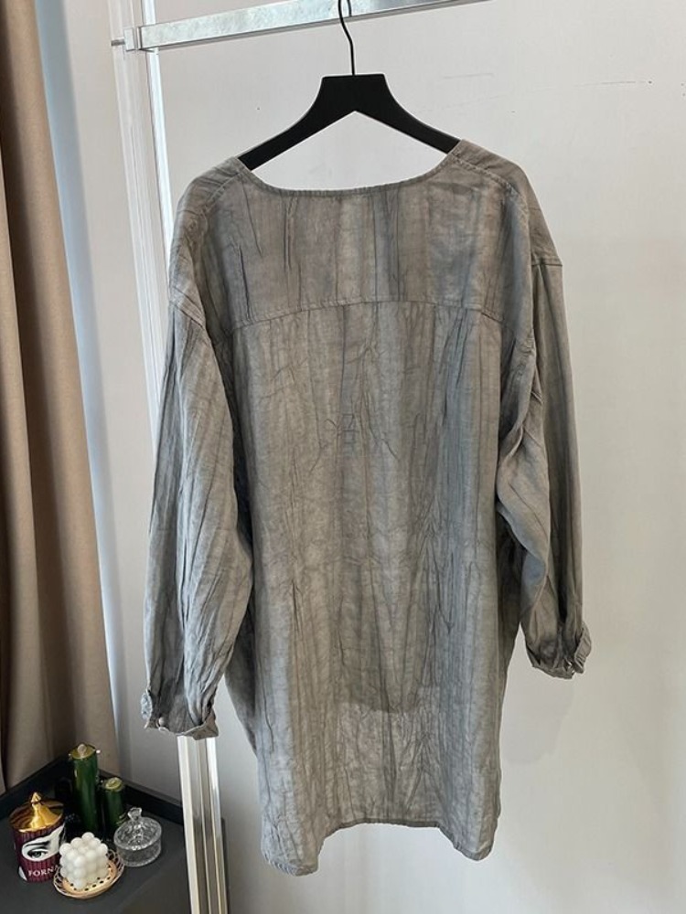 Elegantes Gefaltetes Graues Ba – Linen Pant Wide Bewertung und Preis